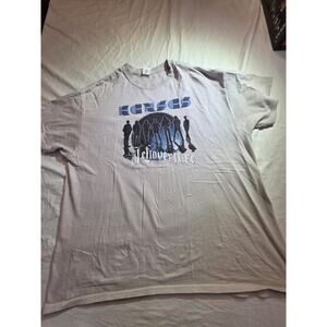 Kansas Leftoverture Live & Beyond Band Music Rock Grey Tee / T-shirt Sz Xl